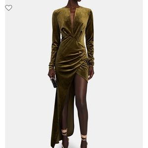 Green velvet INTERMIX asymmetrical dress